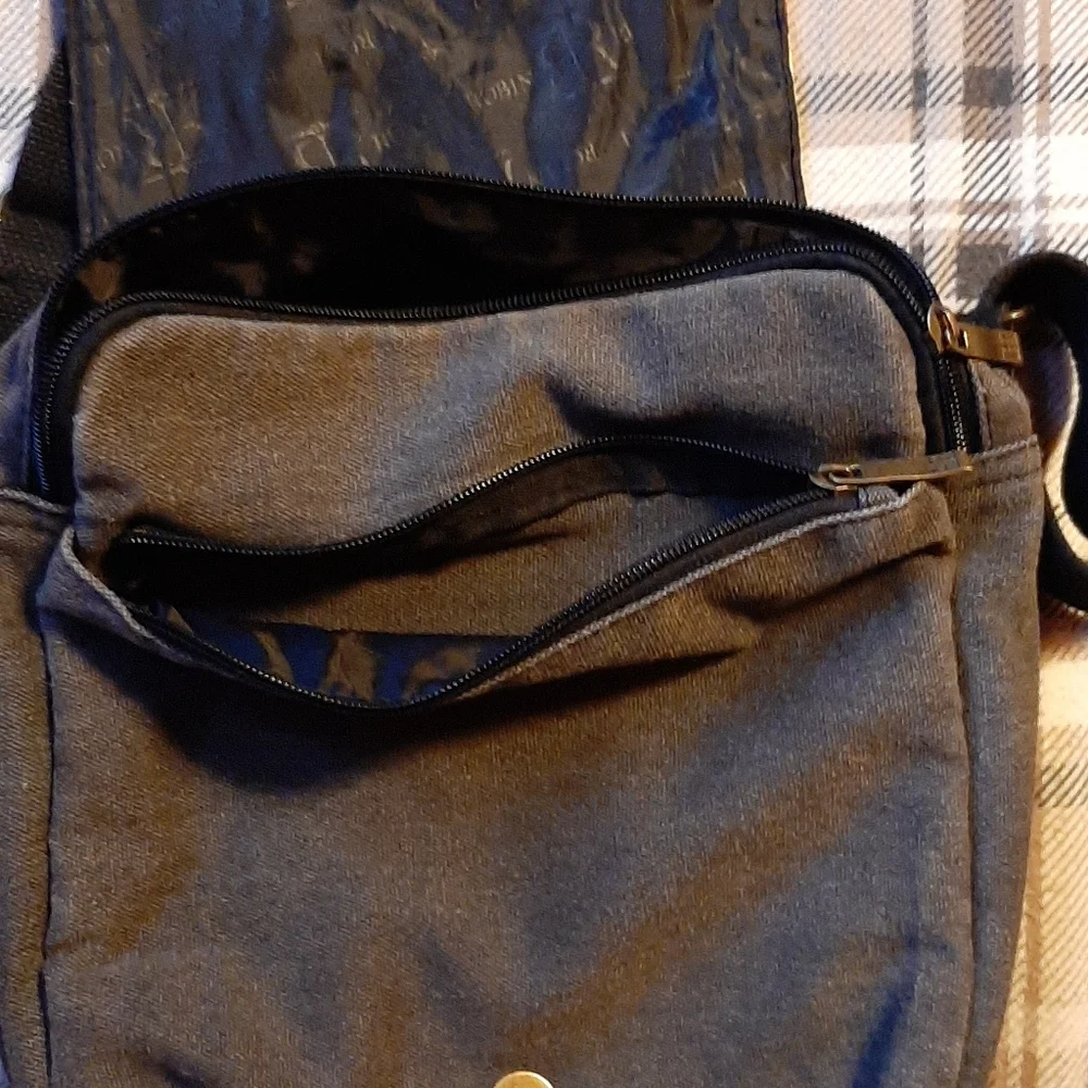 Orlando Graphic Robin Ruth Grey Messenger Crossbody